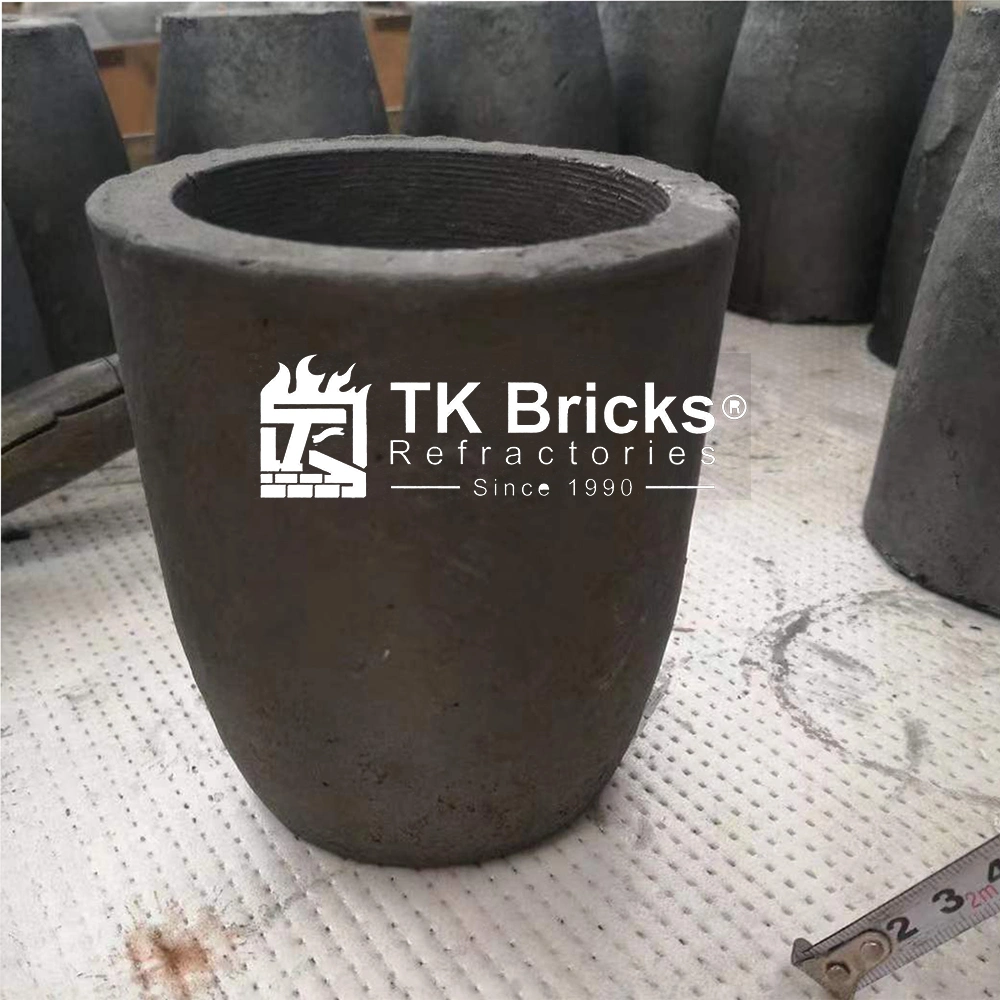 China Tungsten Lead Platinum Crucible Price Large 500 Kg Graphite Crucible for Melting Metal